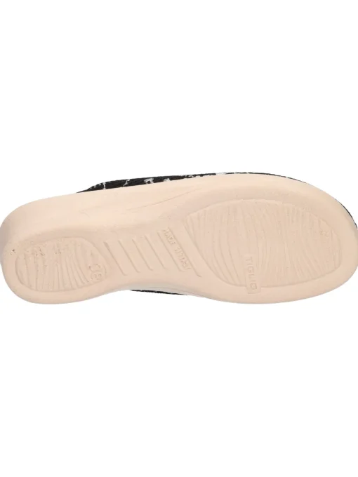 Ciabatta con zeppa Tiglio da donna nera