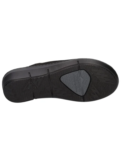 Ciabatta con zeppa Valleverde da donna nera