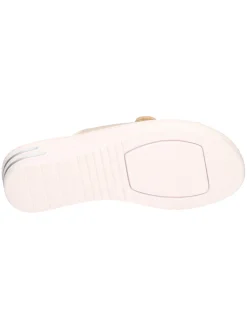 Ciabatta con zeppa Valleverde da donna oro
