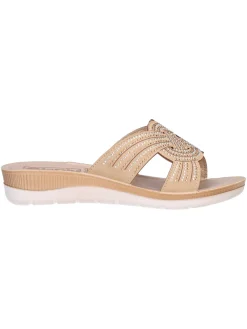 Ciabatta Inblu da donna beige