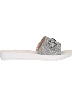 Ciabatta Inblu da donna grigia glitter