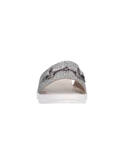 Ciabatta Inblu da donna grigia glitter
