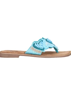 Ciabatta infradito Alma Blue da donna turchese