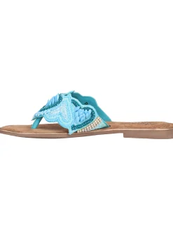 Ciabatta infradito Alma Blue da donna turchese