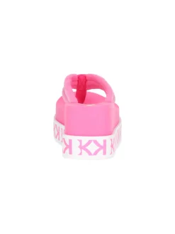 Ciabatta infradito con zeppa KBK da donna fucsia