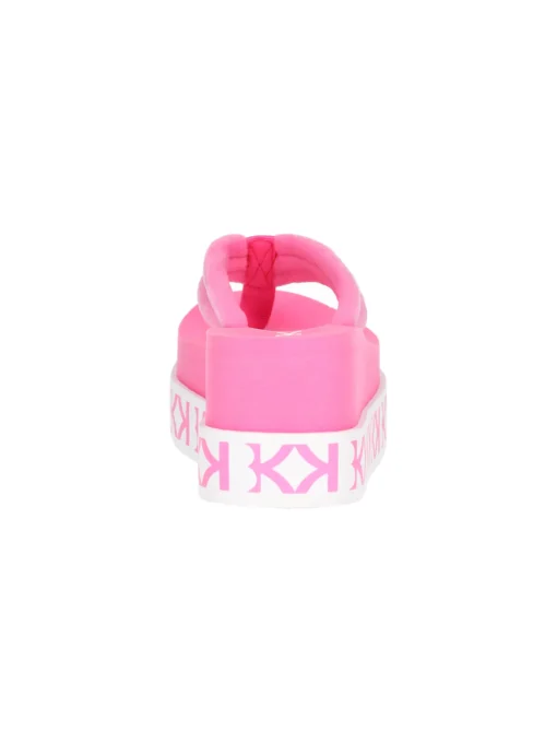 Ciabatta infradito con zeppa KBK da donna fucsia