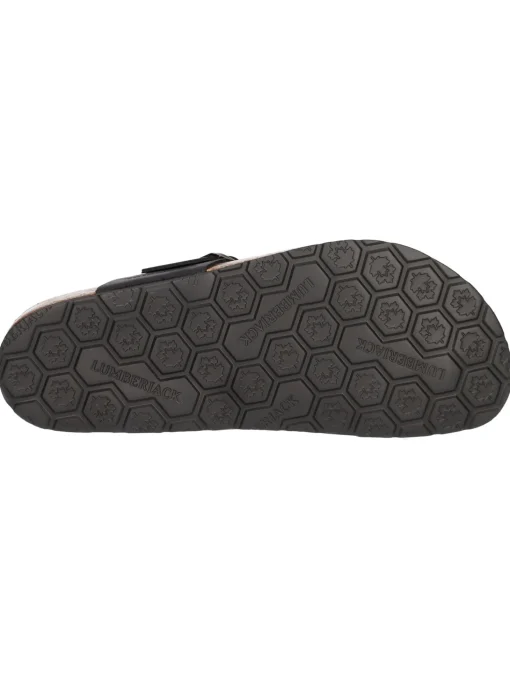 Ciabatta infradito Lumberjack Flint da uomo nera