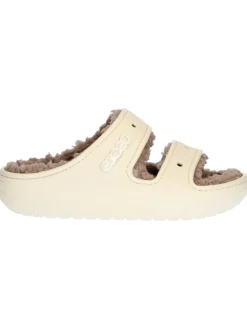 Ciabatta invernale Crocs Classic Cozzy da donna beige