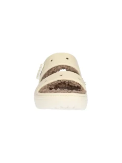 Ciabatta invernale Crocs Classic Cozzy da donna beige