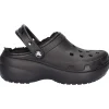 Ciabatta platform Crocs Classic da donna nera