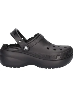 Ciabatta platform Crocs Classic da donna nera