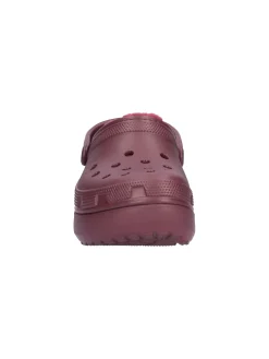 Ciabatta platform Crocs Classic da donna bordeaux