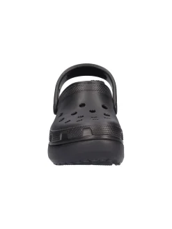 Ciabatta platform Crocs Classic da donna nera