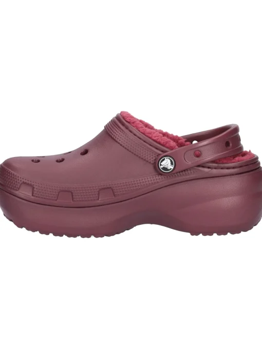 Ciabatta platform Crocs Classic da donna bordeaux