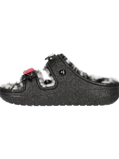 Ciabatta platform Crocs Classic Cozzy da donna nera