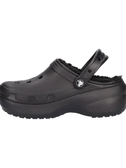 Ciabatta platform Crocs Classic da donna nera