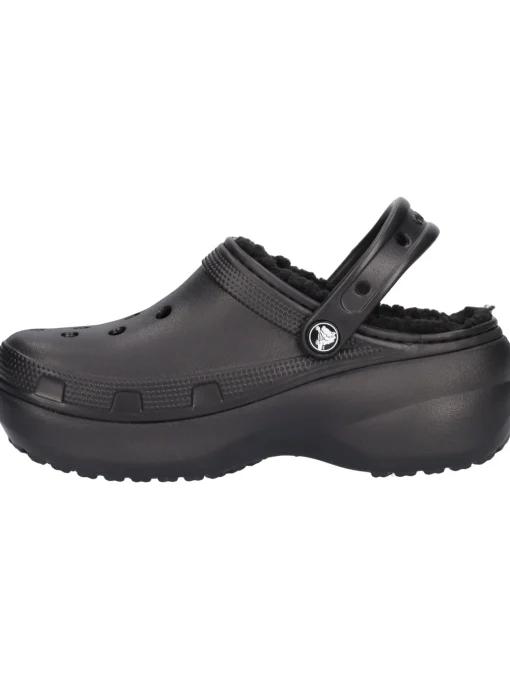 Ciabatta platform Crocs Classic da donna nera