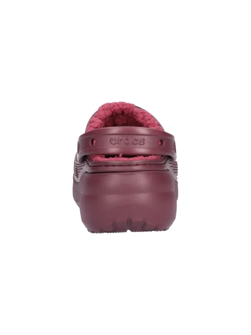 Ciabatta platform Crocs Classic da donna bordeaux