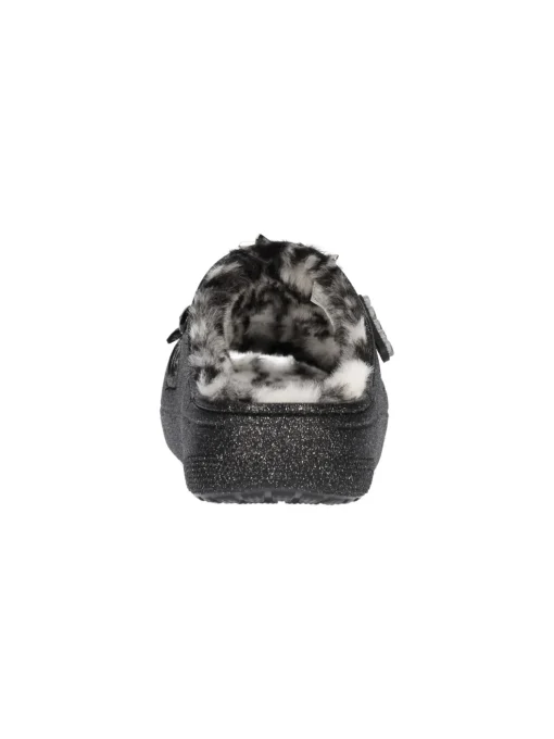 Ciabatta platform Crocs Classic Cozzy da donna nera