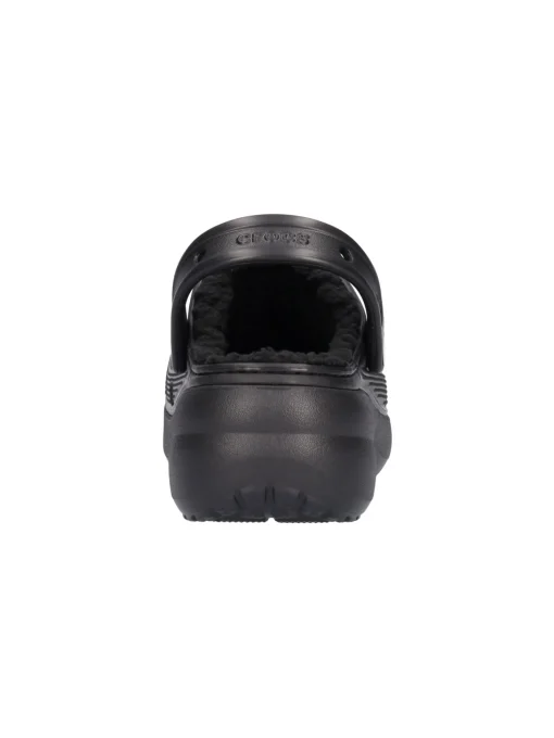 Ciabatta platform Crocs Classic da donna nera