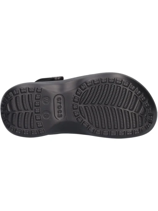 Ciabatta platform Crocs Classic da donna nera