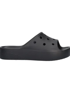 Ciabatta platform Crocs da donna nera