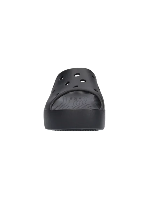 Ciabatta platform Crocs da donna nera