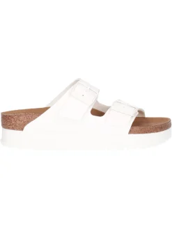 Ciabatta platform Papillio Vegan by Birkenstock Arizona da donna bianca