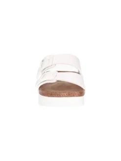 Ciabatta platform Papillio Vegan by Birkenstock Arizona da donna bianca