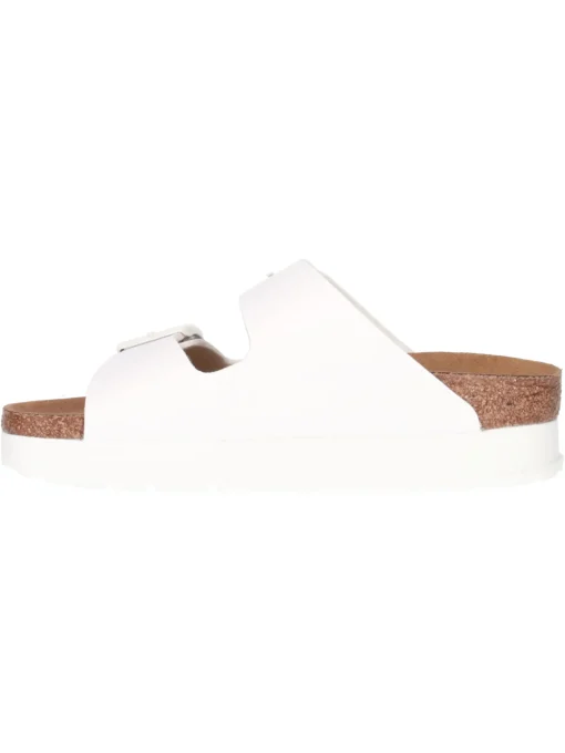 Ciabatta platform Papillio Vegan by Birkenstock Arizona da donna bianca