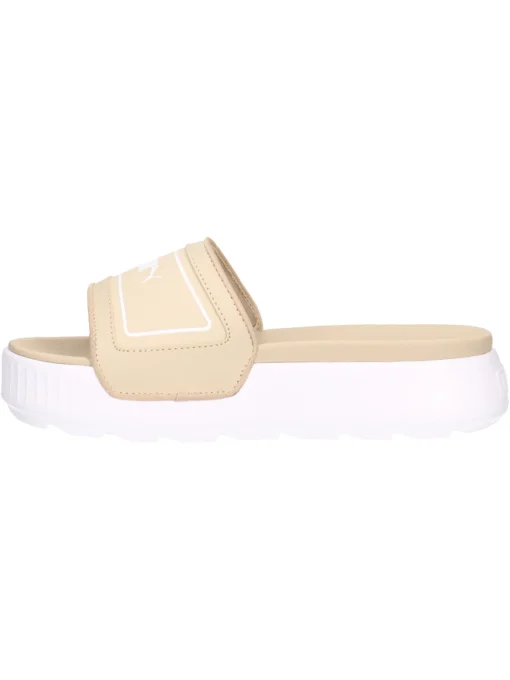 Ciabatta platform Puma Karmen da donna beige
