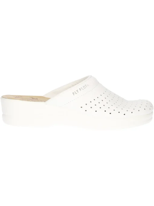 Ciabatta sanitaria Fly Flot da donna bianca