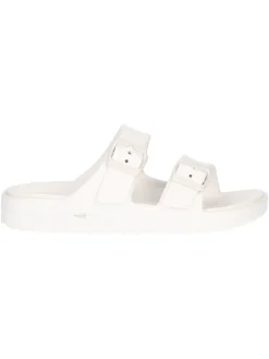 Ciabatta Skechers ArchFit da donna bianca