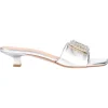 Ciabatta tacco basso Liviana da donna argento