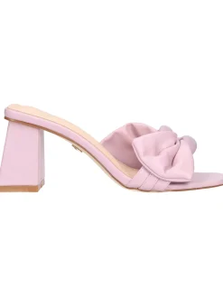 Ciabatta tacco largo Goldu0026amp;Gold da donna lilla