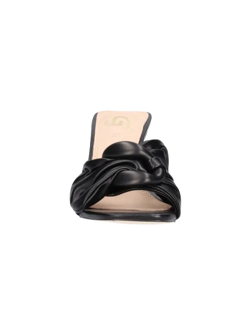Ciabatta tacco largo Goldu0026amp;Gold da donna nera