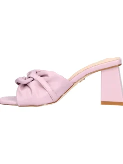 Ciabatta tacco largo Goldu0026amp;Gold da donna lilla