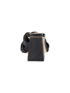 Ciabatta tacco largo Goldu0026amp;Gold da donna nera