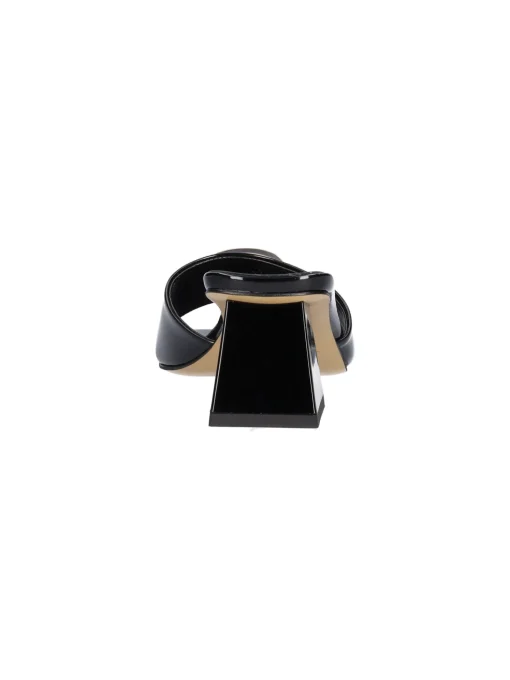 Ciabatta tacco largo Liviana da donna nera