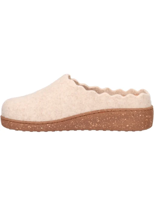 Ciabatta Valleverde da donna beige
