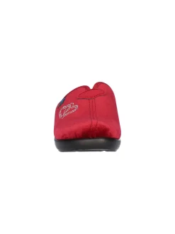 Ciabatta zeppa bassa Fly Flot da donna rossa