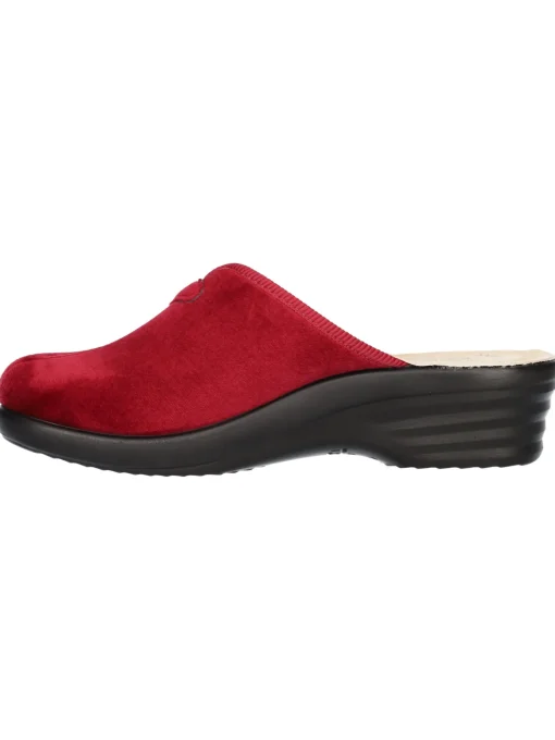 Ciabatta zeppa bassa Fly Flot da donna rossa