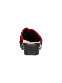 Ciabatta zeppa bassa Fly Flot da donna rossa