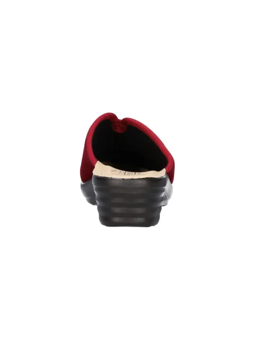 Ciabatta zeppa bassa Fly Flot da donna rossa