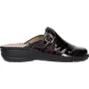 Ciabatta zeppa bassa Grunland da donna bordeaux