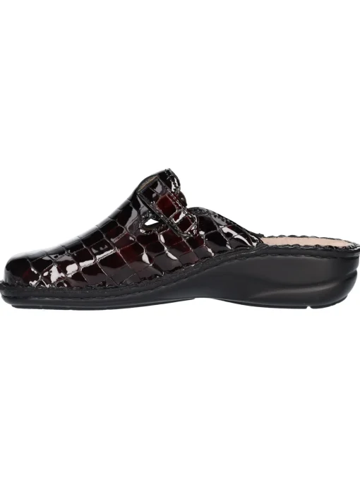 Ciabatta zeppa bassa Grunland da donna bordeaux