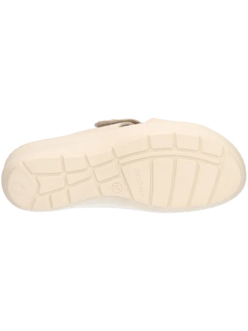 Ciabatta zeppa bassa Melluso da donna beige