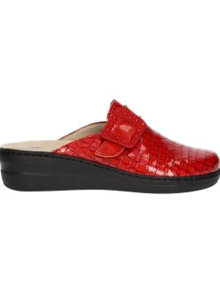 Ciabatta zeppa bassa Susimoda da donna rossa
