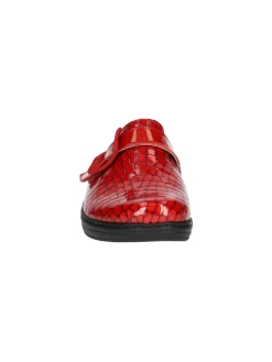 Ciabatta zeppa bassa Susimoda da donna rossa