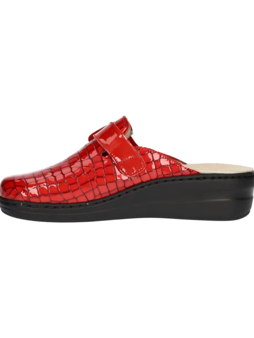 Ciabatta zeppa bassa Susimoda da donna rossa